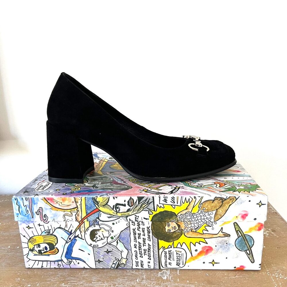 Jeffrey Campbell Black Suede Pumps - NEW in box!